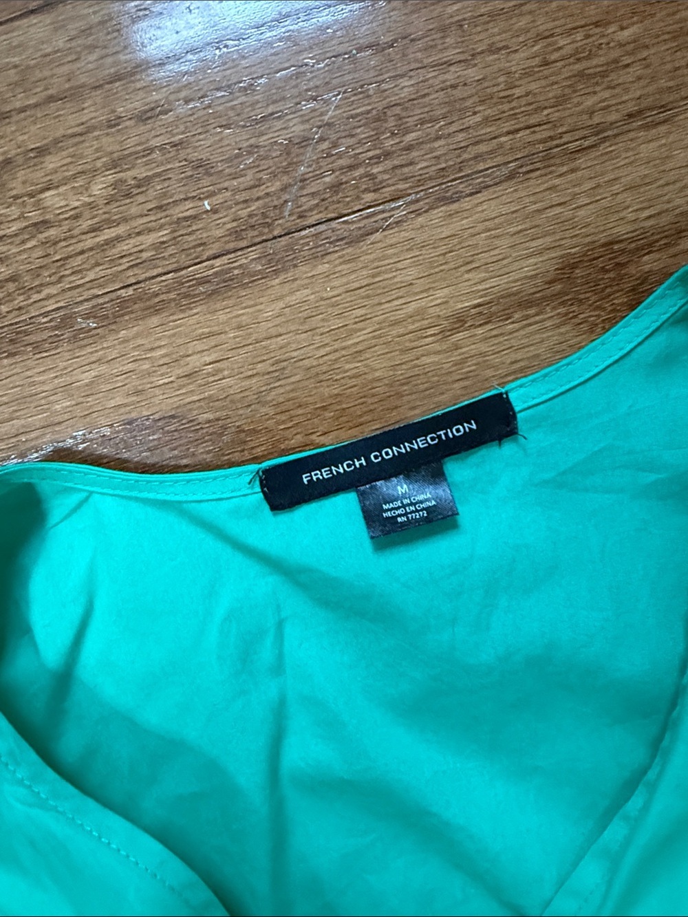 Women's Green Puff-Sleeve Tiered Maxi Dress - Picture 2 of 3
